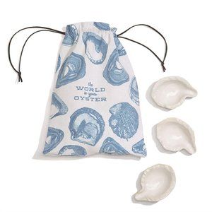 Set of 12 The World is Your Oyster Oyster Bakers